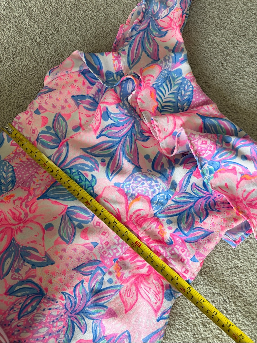 Lilly Pulitzer Kipton Romper Pink Isle Snappy Turtle One Shoulder Size 10 - Picture 11 of 12